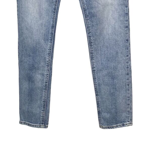 Aritzia Denim Forum Womens Size 23 High Rise Slim Ankle Blue Jeans Button Fly - Picture 3 of 13